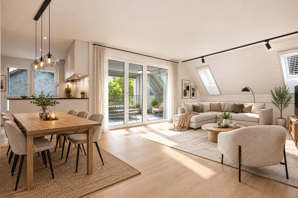 Attractive 3.5-room attic apartment in a quiet location – photo 3 of 13