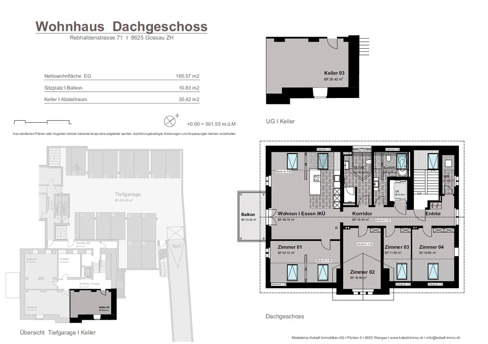 Exklusive 5.5-Dachwohnung in sanierter Villa! – Foto 2 von 2