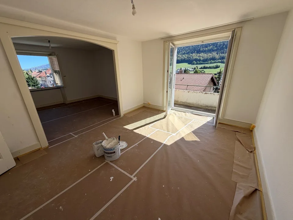 Charmantes 3-Zimmer-Wohnung mit Balkon in Vallorbe – Foto 6 von 12