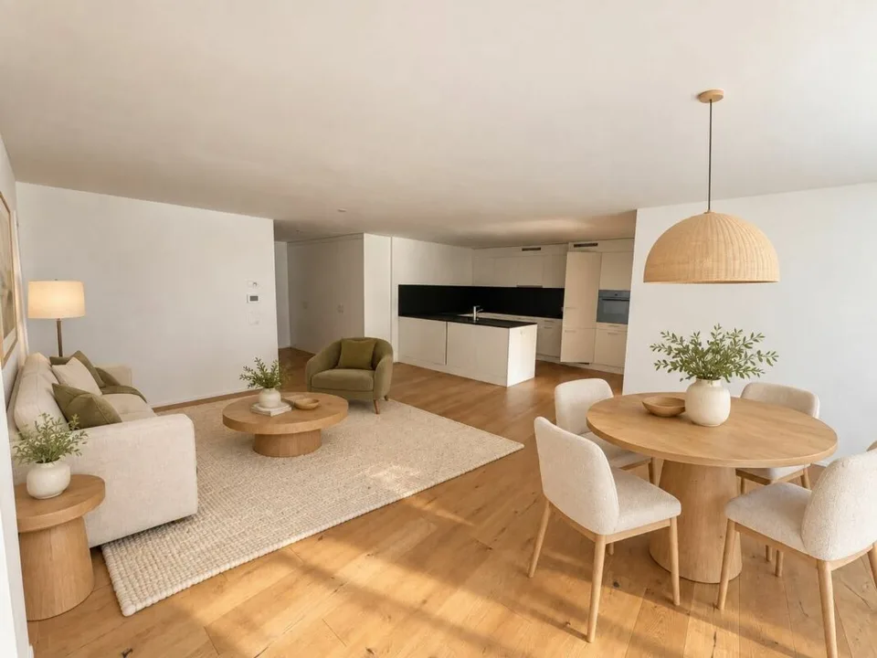 Viel Platz, eigener Garten und Ruhe - 3.5-Zimmer-Wohnung in Maienfeld – Foto 2 von 4