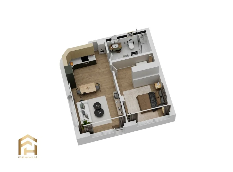 Moderne 2.5 Zimmer-Wohnung in Naters - Erstbezug – Foto 8 von 12