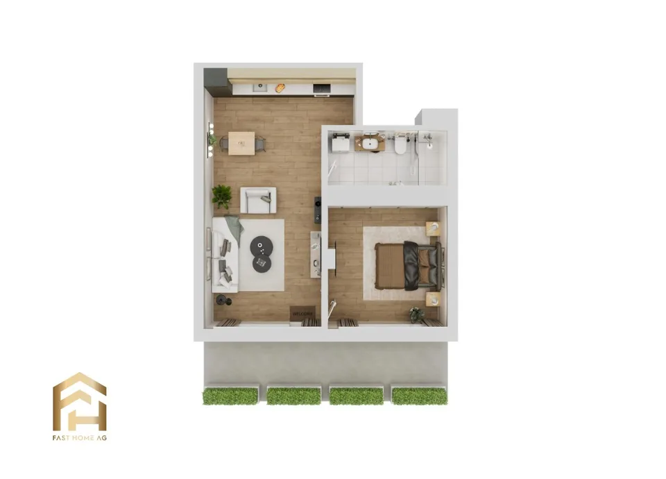 Appartamento attraente di 2,5 stanze a Naters - Prima occupazione – foto 6 di 12