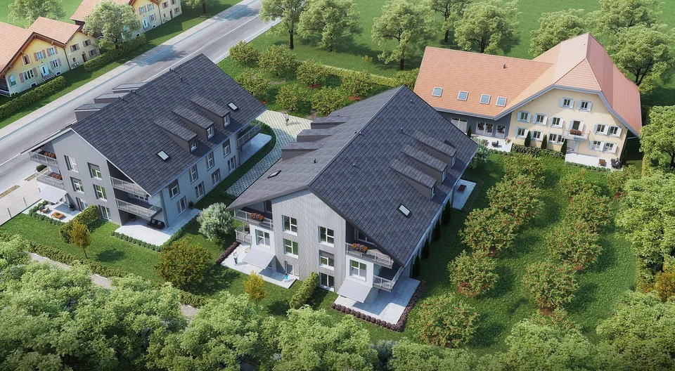Appartamento di 4,5 locali nuovo con giardino privato nel cuore di Payerne – foto 3 di 6
