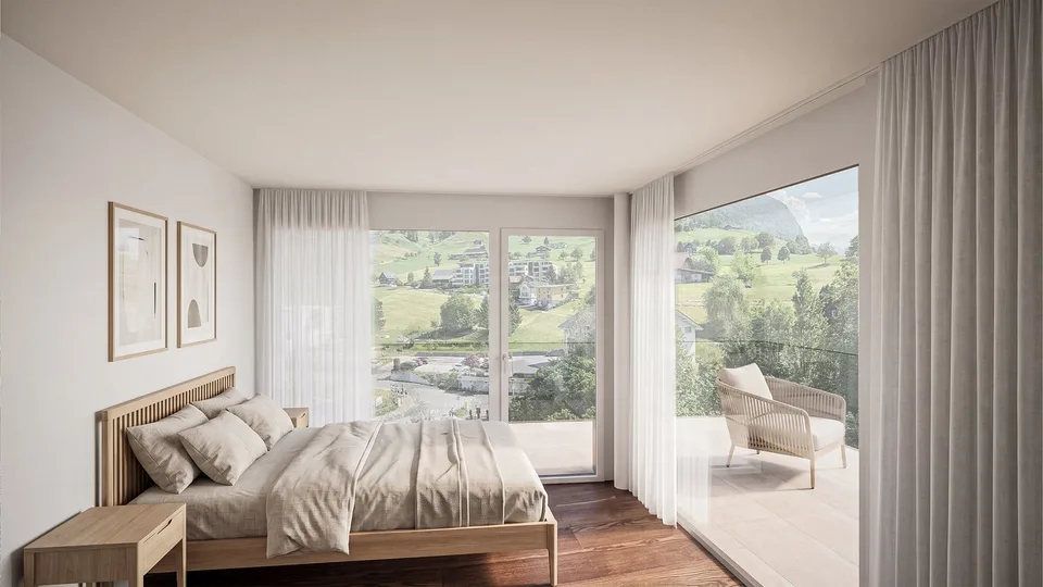 Abitare spazioso con vista panoramica - appartamento 5½ locali a Ennetmoos – foto 9 di 9