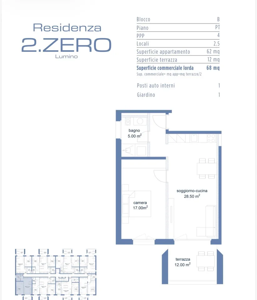 Appartamento 2.5 locali con giardino – Residenza 2.ZERO – foto 2 di 5