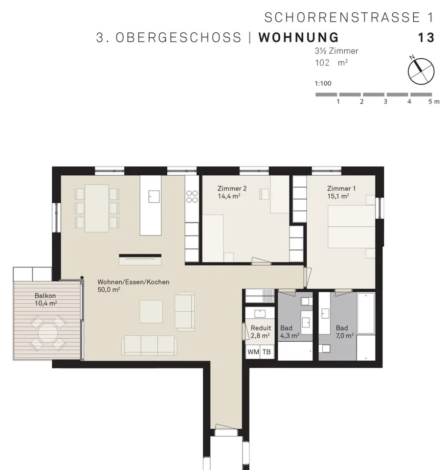 Luxuriöse 3,5 Zi-Wohnung im Herzen von Siebnen SZ – Foto 16 von 16