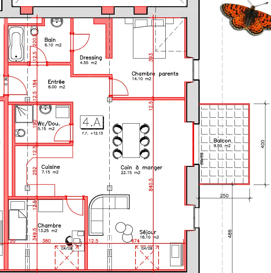 3.5 Zimmer Wohnung in Corcelles-près-Payerne – Foto 13 von 13