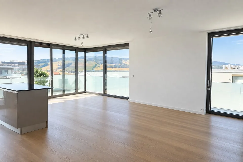 Appartement attique de 4.5 pièces avec terrasse à Bulle – photo 4 sur 12