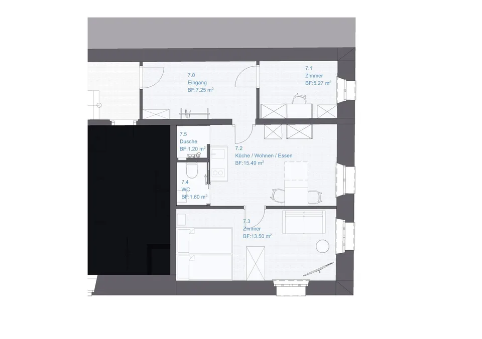 Appartement meublé de 3 pièces à Mollis avec vue sur les montagnes – photo 10 sur 10