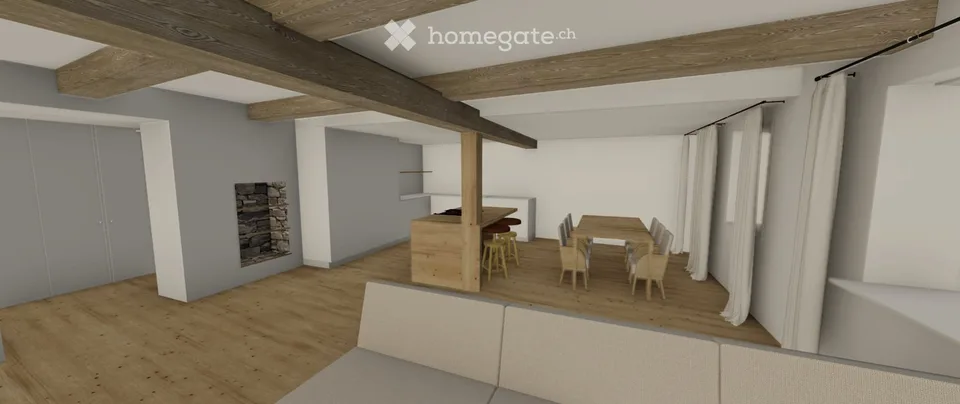 Wohnung mit 4,5 Zimmern komplett renoviert in Lens – Foto 2 von 5