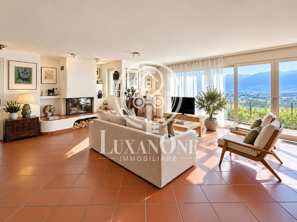 Villa panoramique exclusive à Gordola avec piscine chauffée et vue imprenable sur le lac – photo 8 sur 14