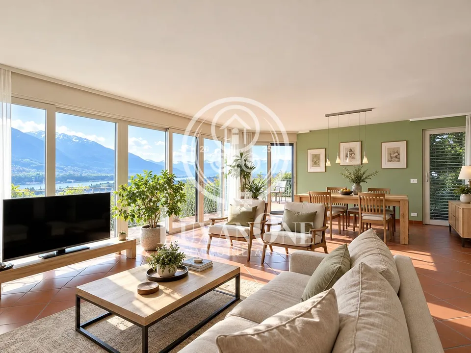 Villa panoramique exclusive à Gordola avec piscine chauffée et vue imprenable sur le lac – photo 7 sur 14