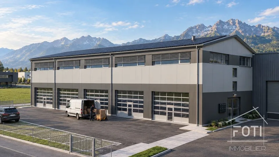Lokal handwerklich neu 66 m² mit Galerie - Tor 4×4 m - Collombey-Monthey – Foto 4 von 10