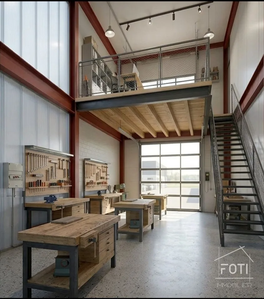Lokal handwerklich neu 66 m² mit Galerie - Tor 4×4 m - Collombey-Monthey – Foto 7 von 10