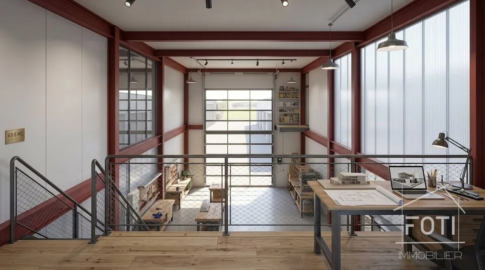 Lokal handwerklich neu 66 m² mit Galerie - Tor 4×4 m - Collombey-Monthey – Foto 2 von 10