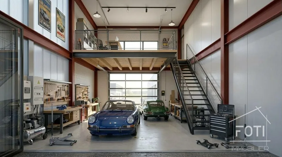 Lokal handwerklich neu 66 m² mit Galerie - Tor 4×4 m - Collombey-Monthey – Foto 5 von 10
