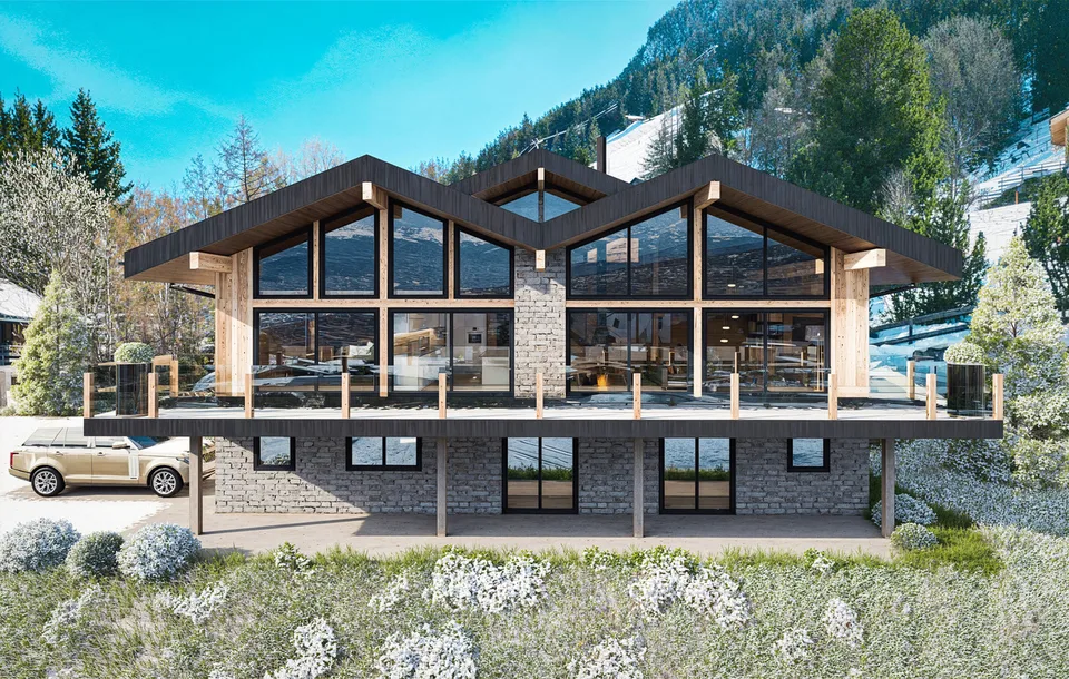 Un chalet exceptionnel ski in-out Les Clèves 5,5 pces et garage – foto 2 di 3