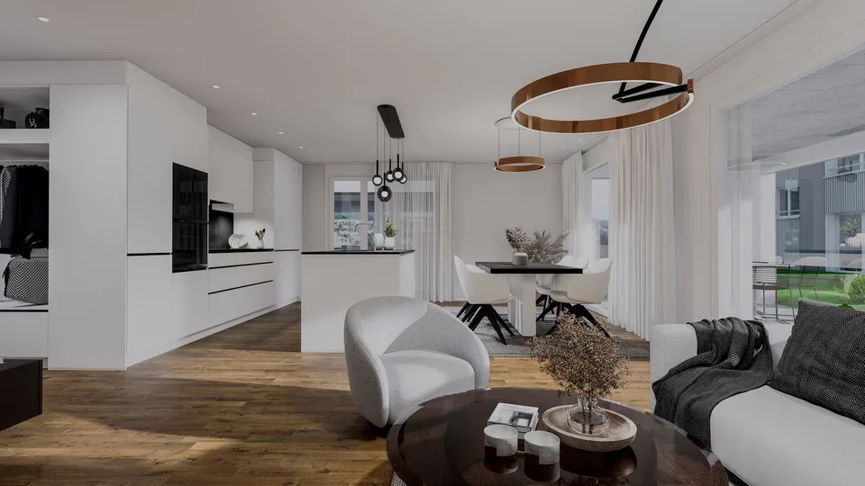Neubau 3.5-Zimmer-Wohnung im Erdgeschoss in Reinach AG – Modern, hell und familienfreundlich – Foto 12 von 13
