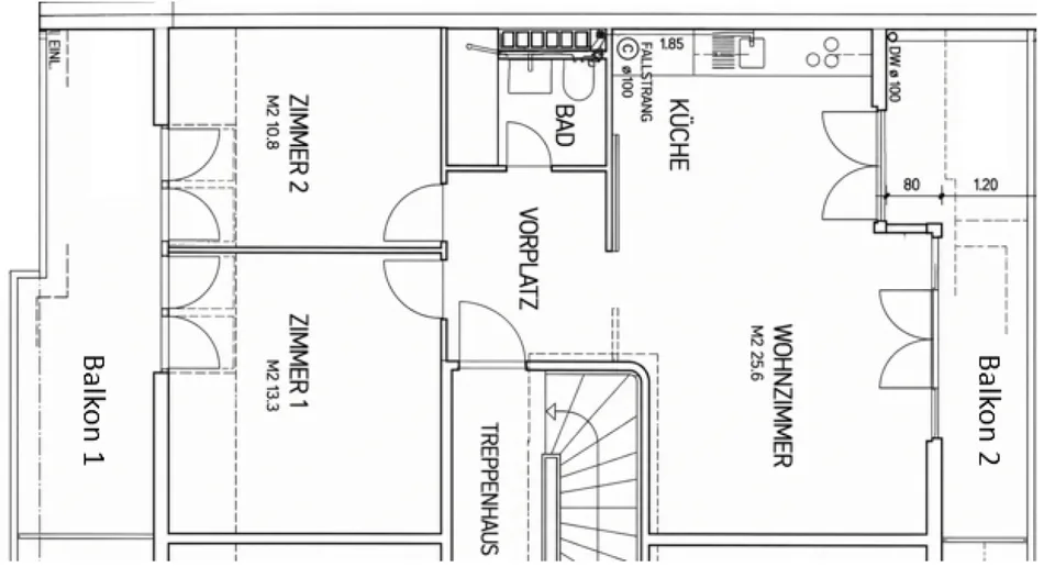 3.5-Zimmerwohnung inkl. zwei Hobbyräumen – Foto 13 von 13
