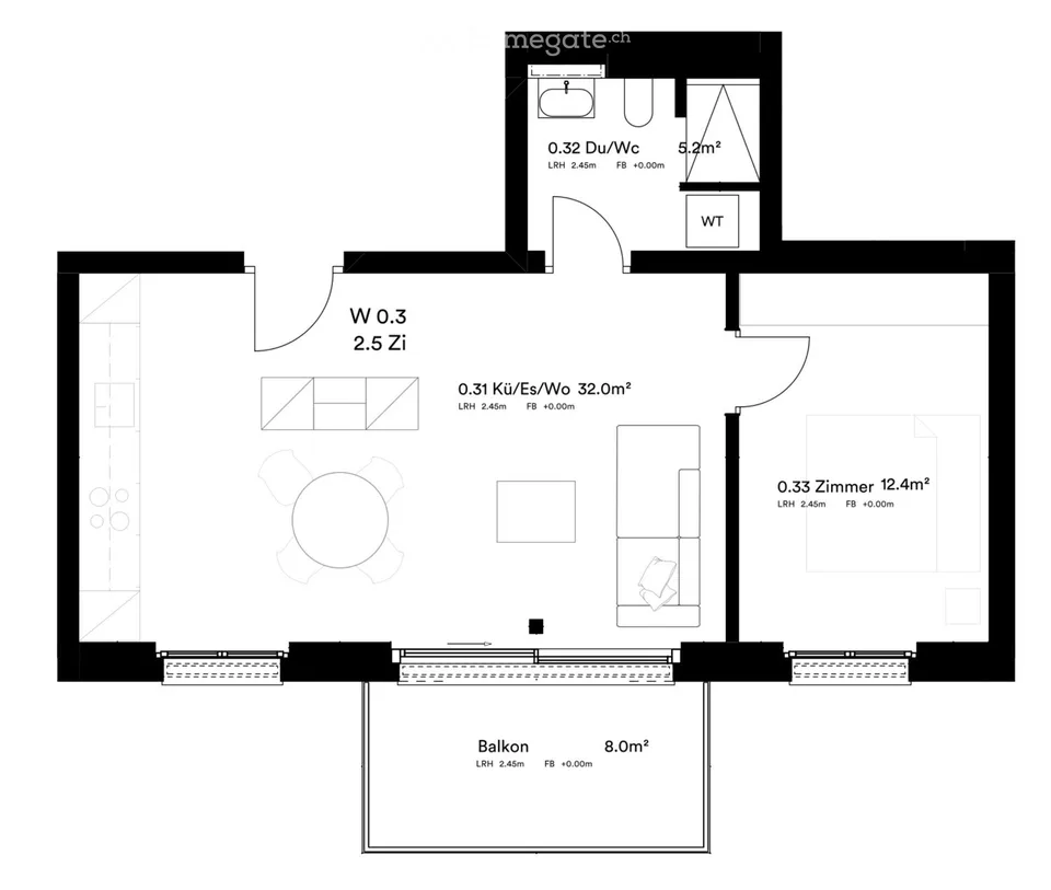 Hirschenpark Wettswil – hochwertiger Neubau zur Erstvermietung 2.5-, 3.5- und 4.5-Zimmer – Foto 9 von 14