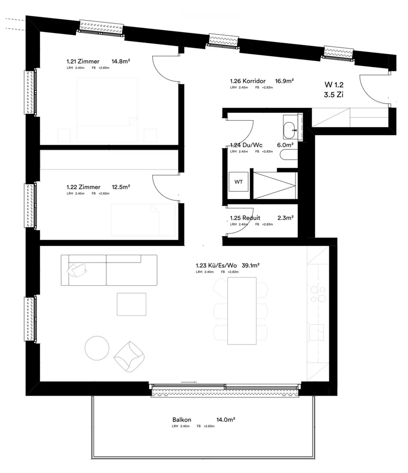 Hirschenpark Wettswil – hochwertiger Neubau zur Erstvermietung 2.5-, 3.5- und 4.5-Zimmer – Foto 8 von 14