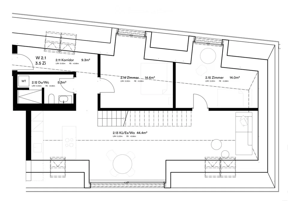 Hirschenpark Wettswil – hochwertiger Neubau zur Erstvermietung 2.5-, 3.5- und 4.5-Zimmer – Foto 12 von 14
