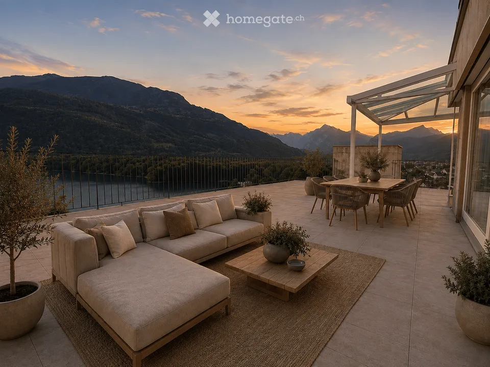 Exklusive Penthouse-Terrassenwohnung mit einmaliger See- & Bergsicht – Foto 26 von 34