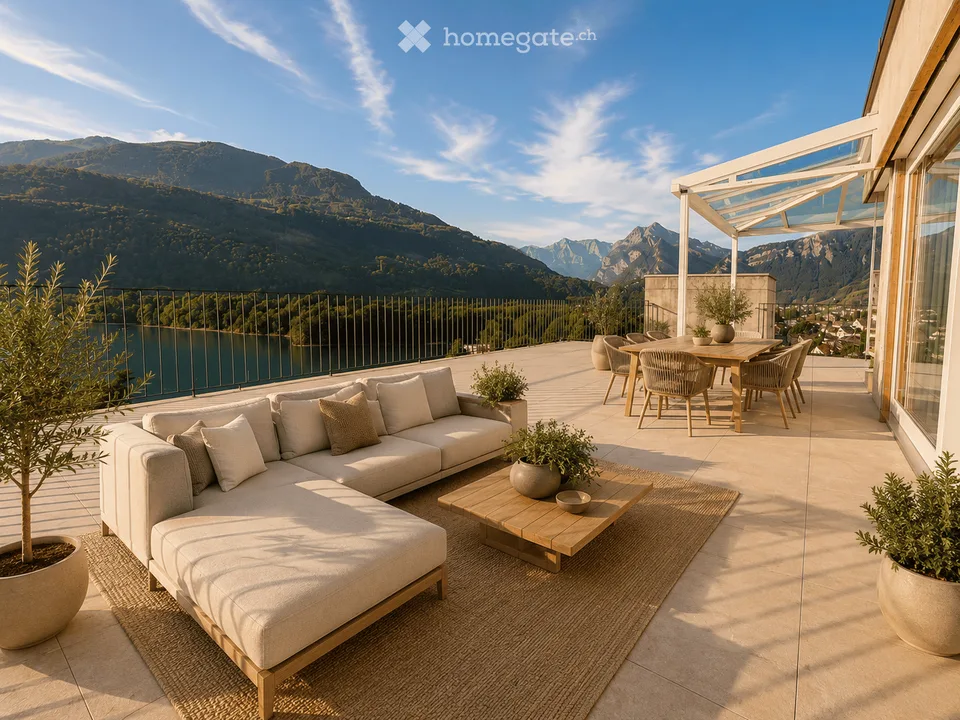 Exklusive Penthouse-Terrassenwohnung mit einmaliger See- & Bergsicht – Foto 2 von 34