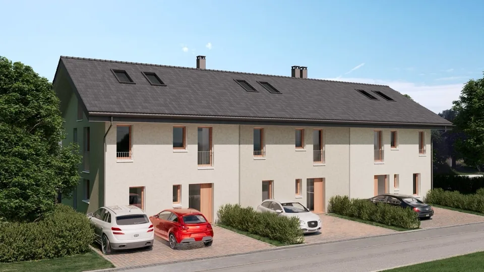Neues Reihenhaus mit 5.5 Zimmern in Marsens – Baugenehmigung liegt vor! – Foto 2 von 6