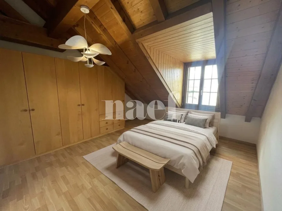 Centro di Founex - Accogliente appartamento duplex di 6 locali al 2° piano con caminetto e balcone – foto 6 di 12