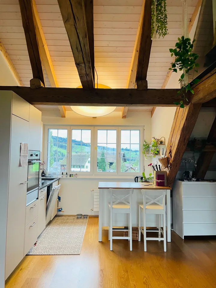 1 ZIMMER-ATTIKAWOHNUNG IN HÜTTEN (ZH), MÖBLIERT, TEMPORÄR – photo 5 of 10