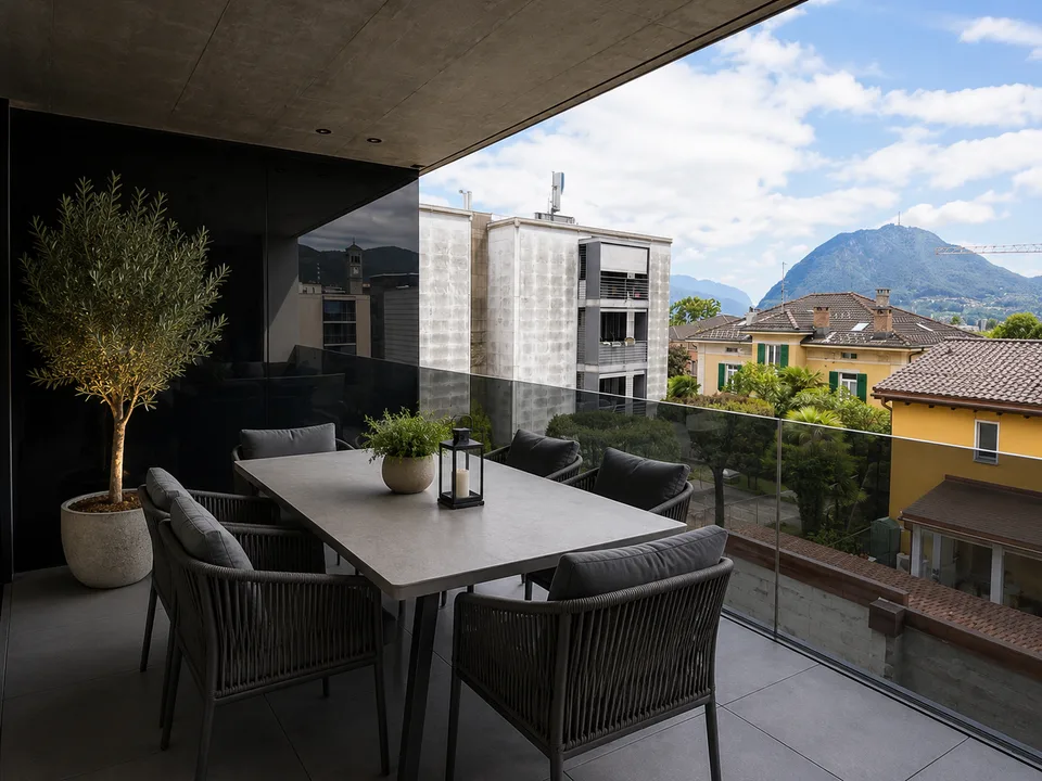 Luminoso appartamento di 2.5 locali a Massagno, con vista e balcone – foto 3 di 13