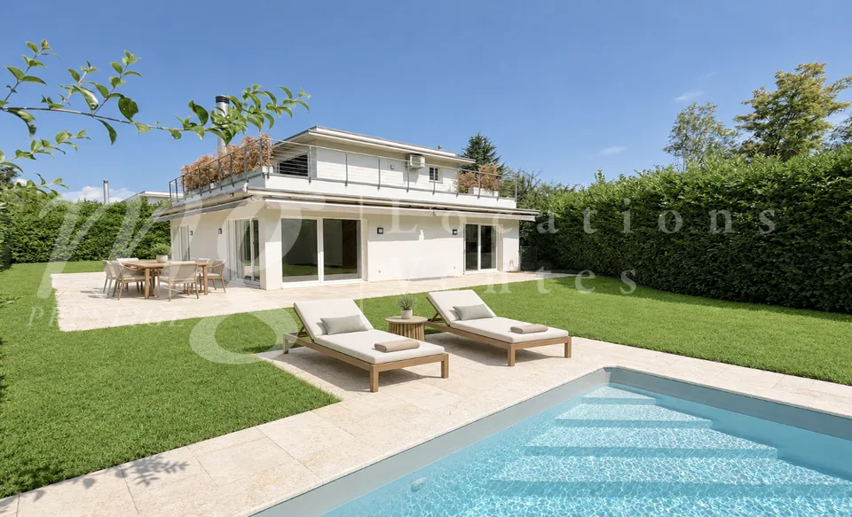 En exclusivité ! SUPERBE MAISON CONTEMPORAINE DE 8 PIECES AVEC GRANDE PISCINE ET JARDIN PRIVATIF – photo 3 sur 13