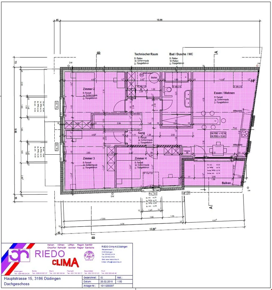 Moderne 4.5-Zimmerwohnung im Herzen von Düdingen – Foto 9 von 9