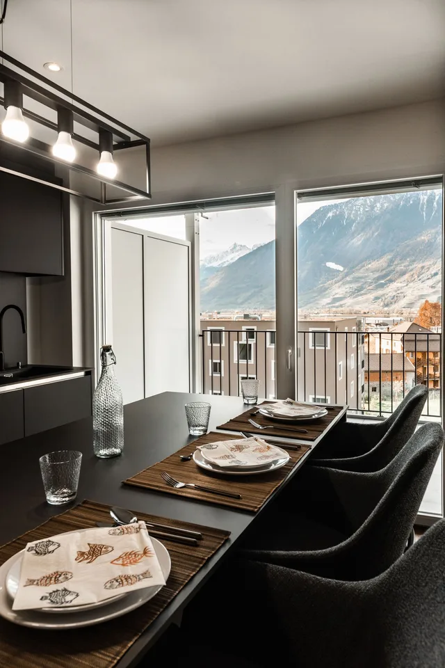 In vendita a Saxon - Splendido appartamento arredato 2.5 locali con balcone, edificio recente e moderno – foto 6 di 11