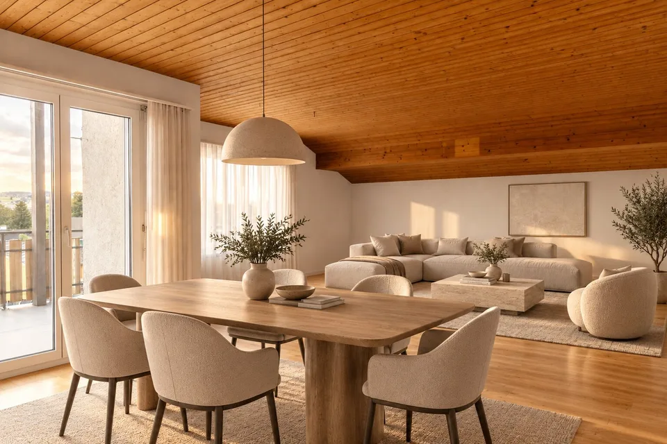 Grosszügige Dachwohnung mit Panoramablick – Foto 2 von 10