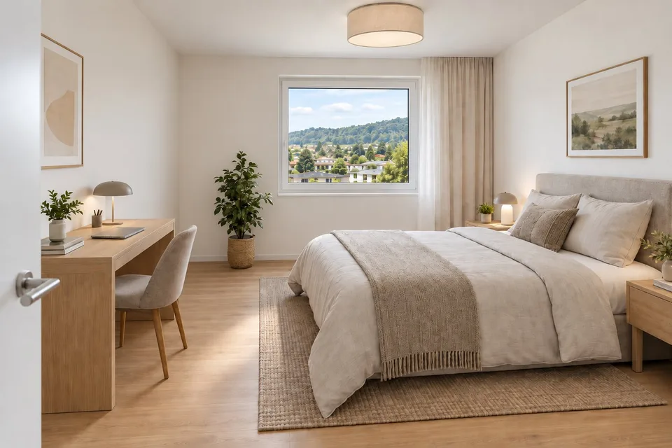 Attika der Superlative in Delémont - Panoramatische Terrasse und Blick auf den Béridier – Foto 10 von 15