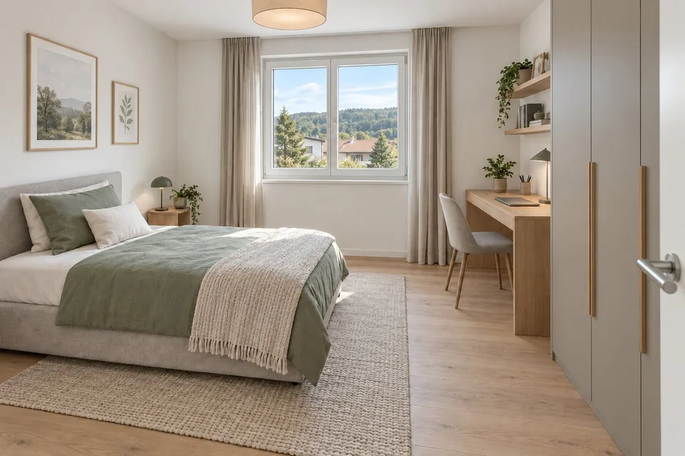 Attika der Superlative in Delémont - Panoramatische Terrasse und Blick auf den Béridier – Foto 9 von 15
