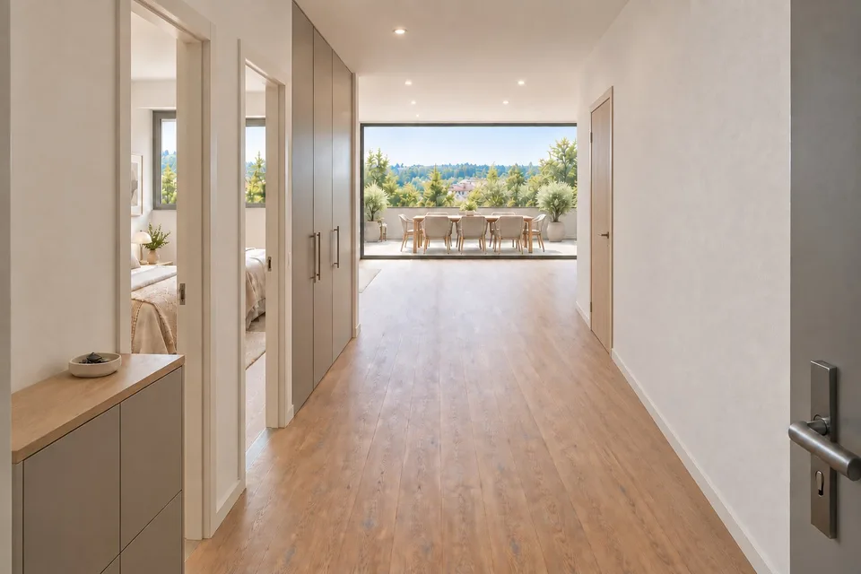 Attika der Superlative in Delémont - Panoramatische Terrasse und Blick auf den Béridier – Foto 5 von 15