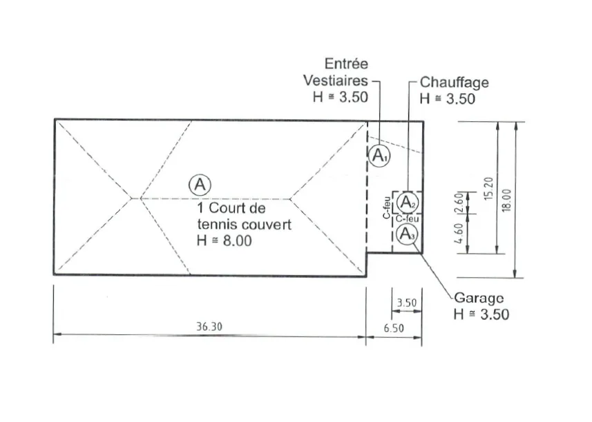 Complexe sportif dédié au tennis, avec terrain à bâtir en réserve – Foto 14 von 17