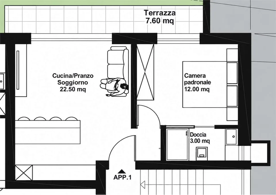 2.5 rooms in Carabbia – photo 9 of 9