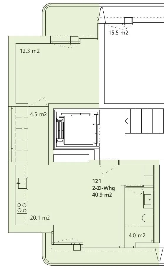 Modern city apartment in the Riethüsli quarter – photo 8 of 8