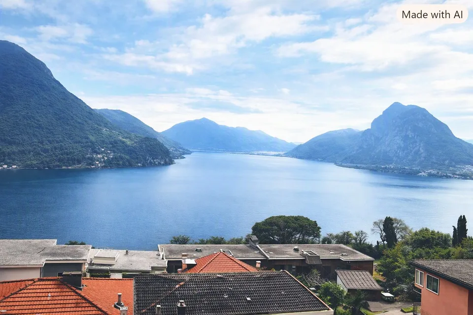 Luxus-Penthouse mit Panoramablick auf den See in Ruvigliana – Foto 2 von 3