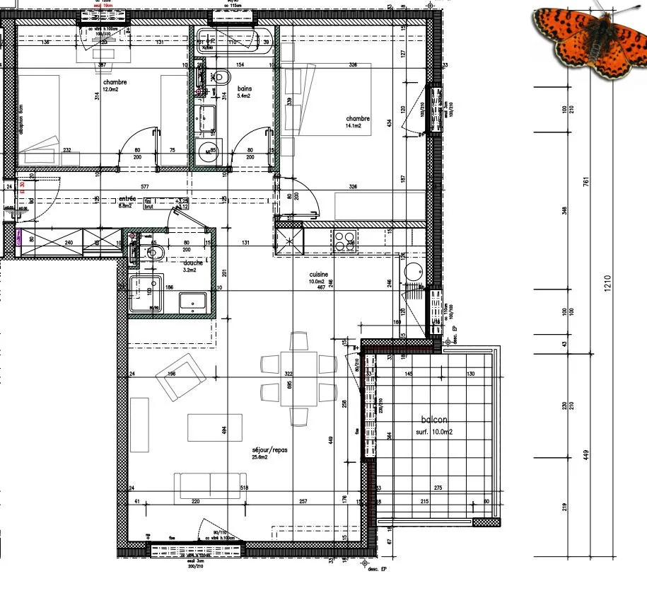 3.5 Zimmer möbl. Wohnobjekt in Grandcour – Foto 12 von 12