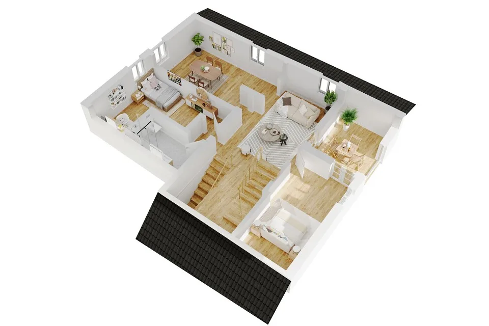 Large 4.5-room attic maisonette – photo 9 of 13