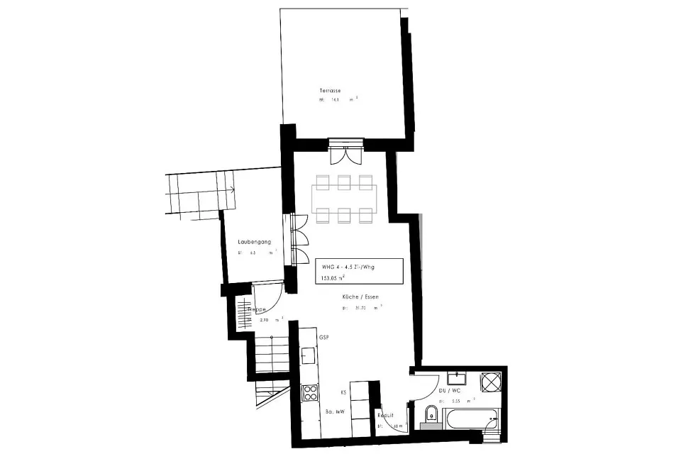 Large 4.5-room attic maisonette – photo 11 of 13