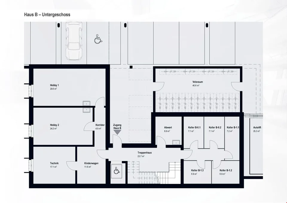Inferno e amichevole: Top 3,5 camere con giardino privato! B02 – foto 10 di 17