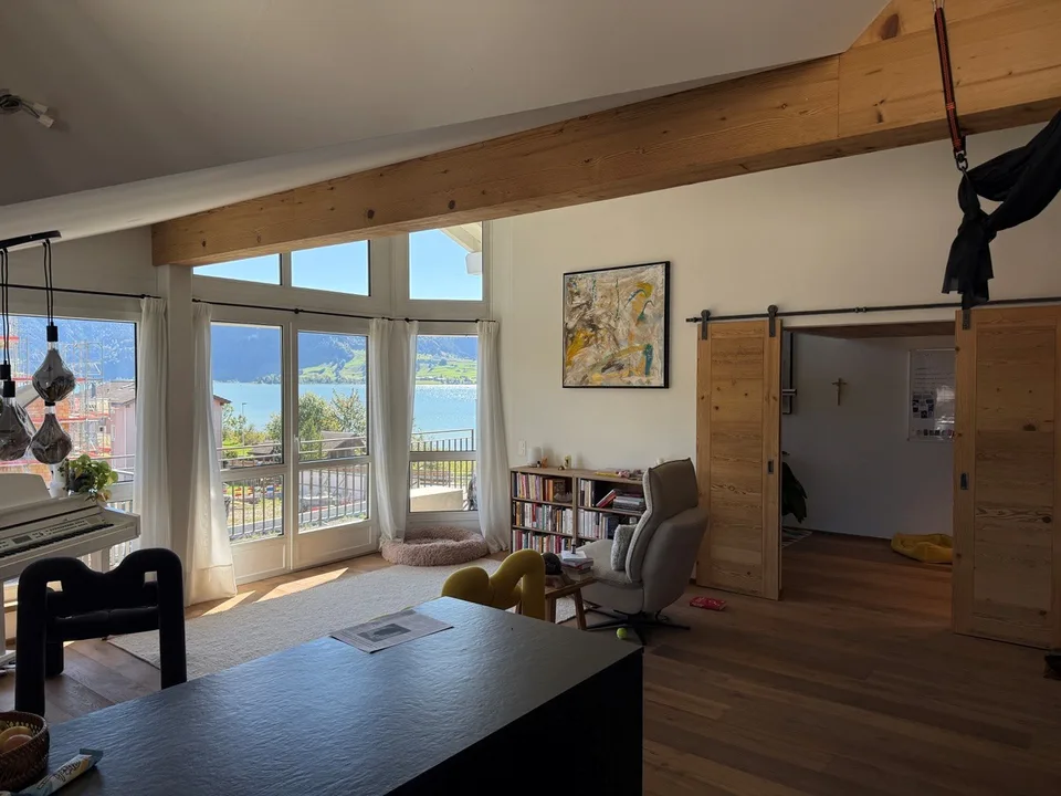 Attic apartment on Lake Sihl with sauna – photo 6 of 8