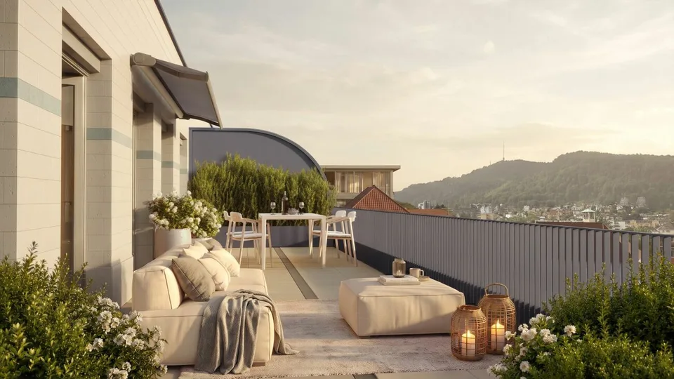 Première location Albertus: Appartements avec terrasse exclusifs avec vue imprenable sur l'Uetliberg – photo 7 sur 10