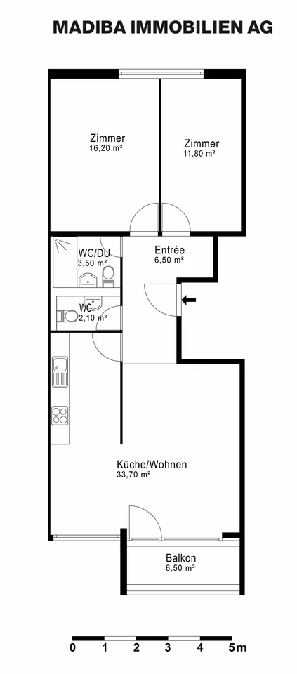 Appartement moderne 3,5 pièces à proximité de Langen Erlen – photo 4 sur 6